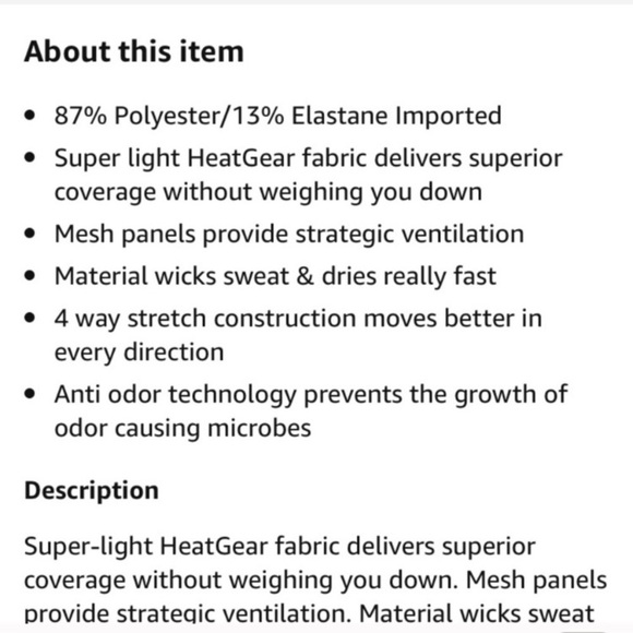 Under Armor Heat gear compression crop leggings L - Picture 4 of 10